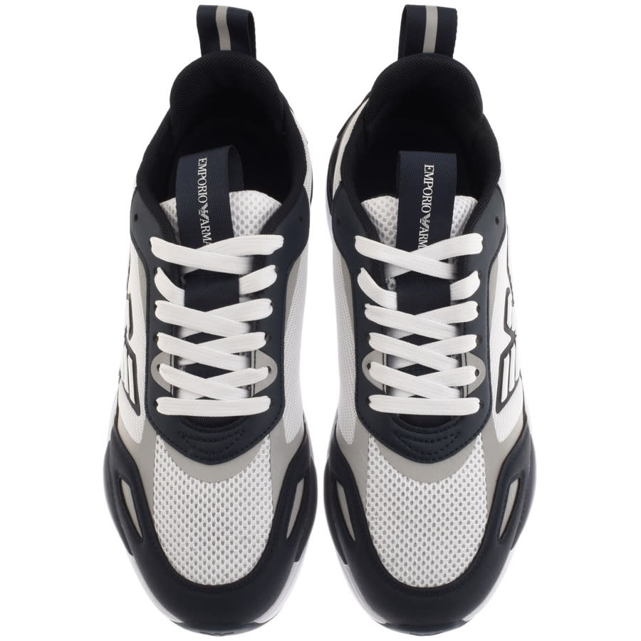 Alternative Image for ProductEmporio Armani Logo Trainers Navy3